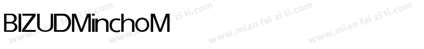 BIZ UDMincho Medium字体转换